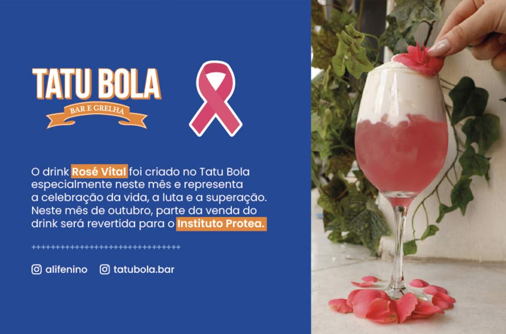 Tatu Bola Outubro Rosa