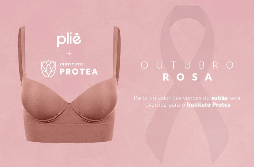 plié outubro Rosa Protea